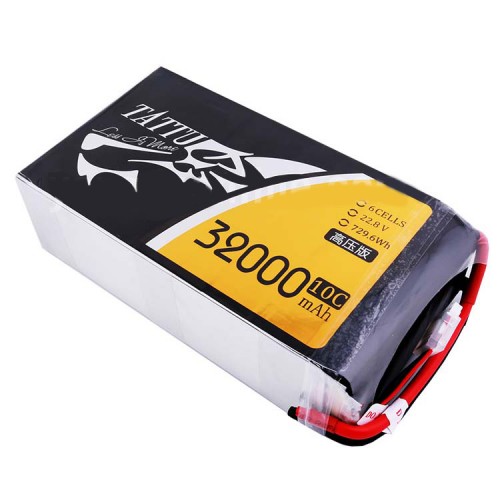 TATTU HV 32000mAh 10C 22.8V 6Sリポバッテリー 高圧版 UAV 産業ドローン 農薬散布ドローン用 XT90S