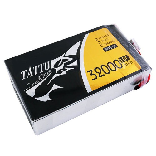 TATTU HV 32000mAh 10C 22.8V 6Sリポバッテリー 高圧版 UAV 産業 