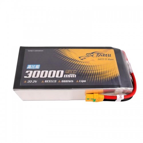 Tattu 6S 22.2V 30000mah 5C 半固体リチウムイオンバッテリー UAV 農業用ドローン用