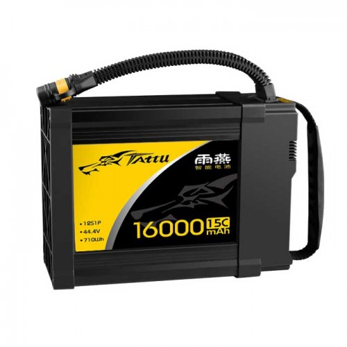 Tattu 12S1P 44.4V 16000mah 15C UAVインテリジェントリポバッテリー AS150U付農業ドローン用