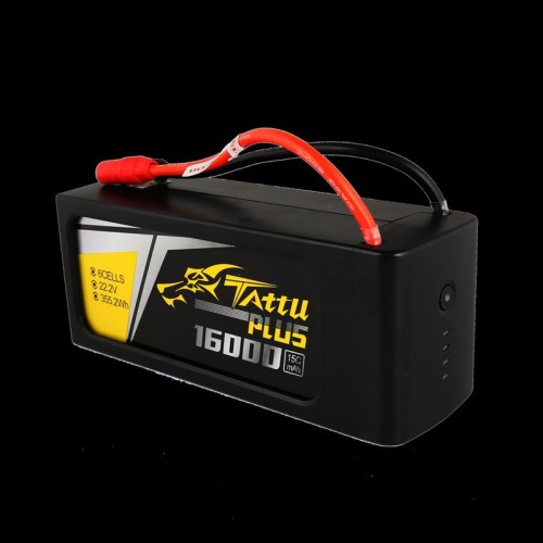 TATTU PLUS 16000mAh 6S 15C 22.2V Lipoバッテリー 産業ドローン用 プラグ付き