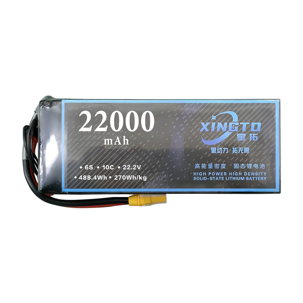 XINGTO 6S 22.2V 22000mah 10C Lipo バッテリー高密度半固体リチウム電池 産業ドローン用